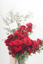 Load image into Gallery viewer, All Red Roses Textural Bouquet
